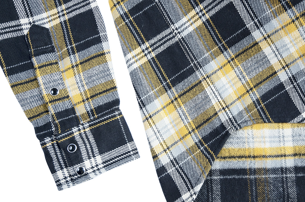 Iron Heart Ultra-Heavy Flannel - Crazy Check Yellow - Image 10
